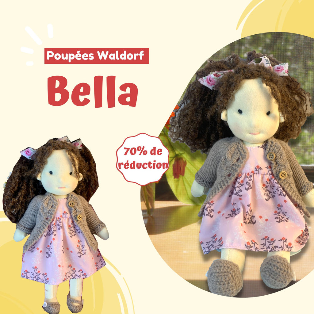 Bella - Poupée Waldorf faites main
