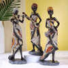 Charger l&#39;image dans la galerie, Musicienne africaine (sculpture faite main)