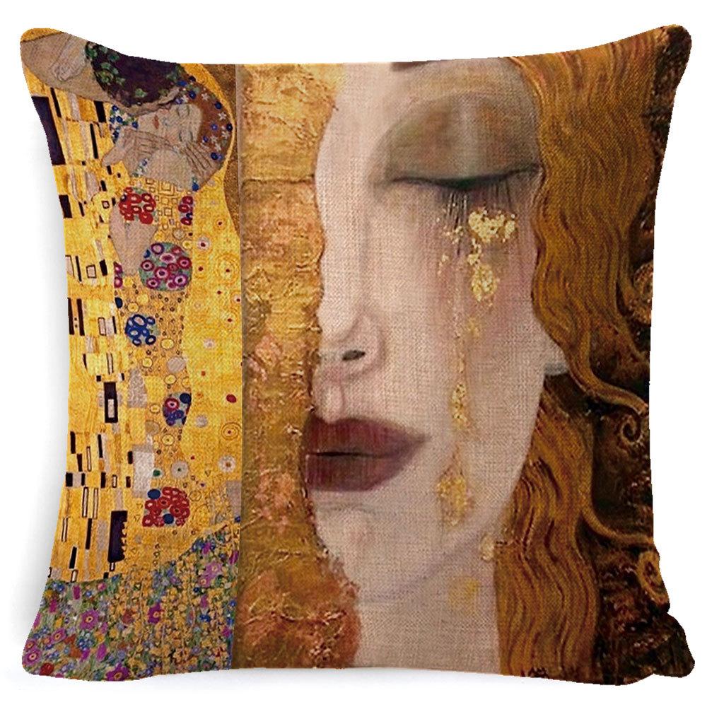 Housse de coussin inspirées par Klimt