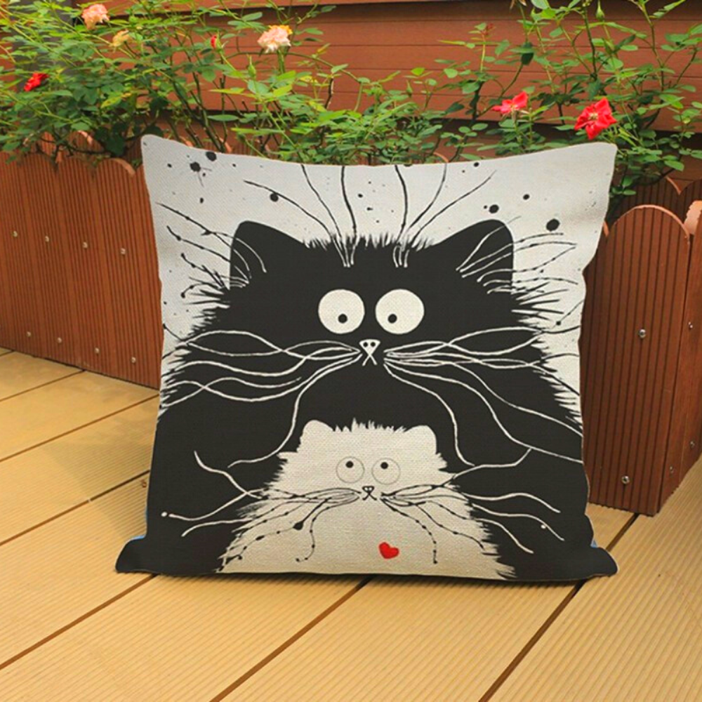 Housses de coussin Meow Meow