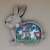 Charger l&#39;image dans la galerie, Décoration lumineuse de lapin de Pâques en bois