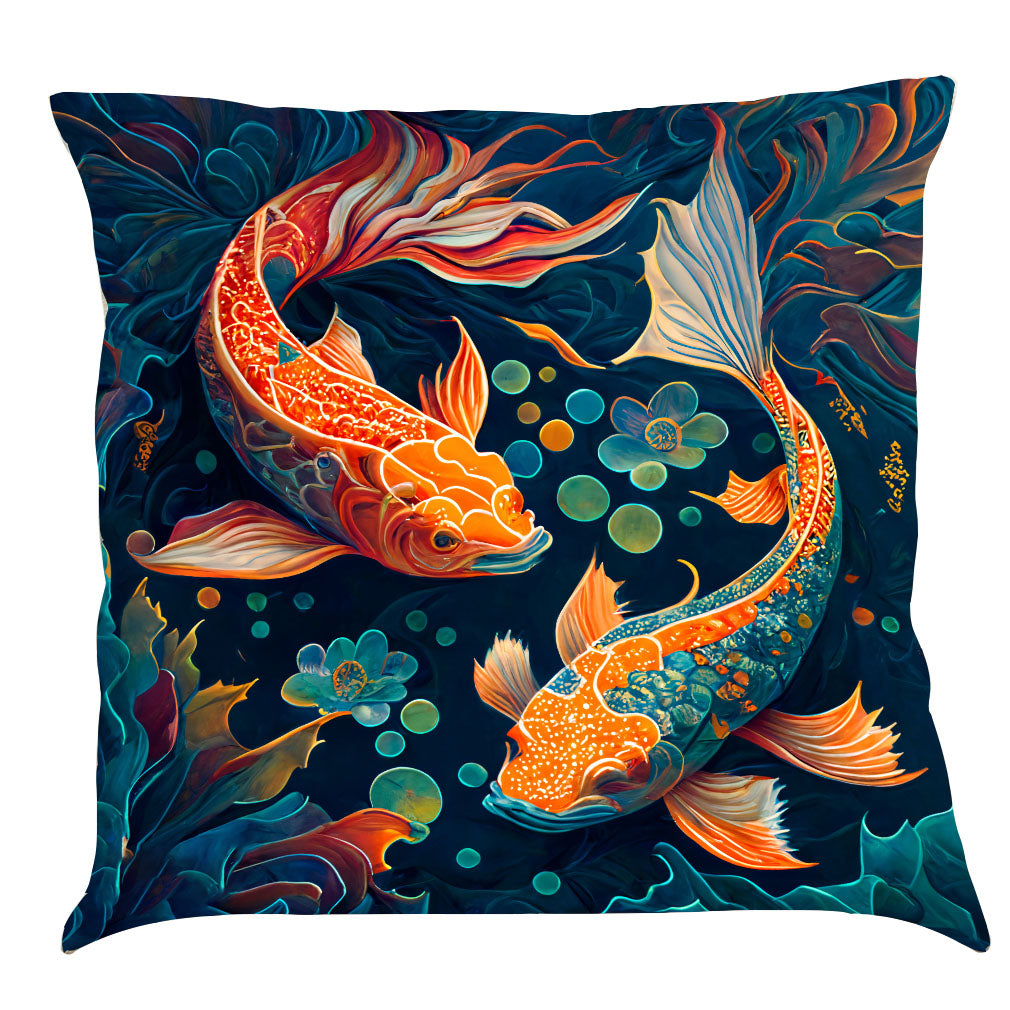 Lucky Koi Fish Cushion Covers