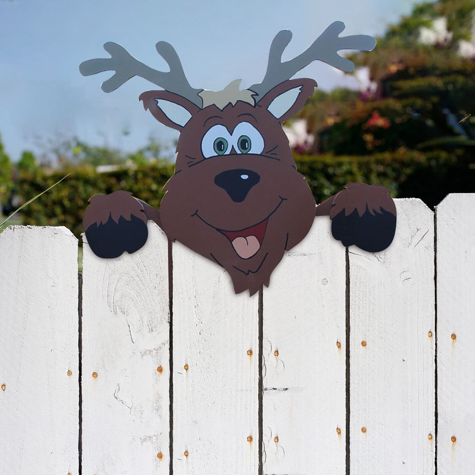 Décoration de clôture sur le thème de Noël