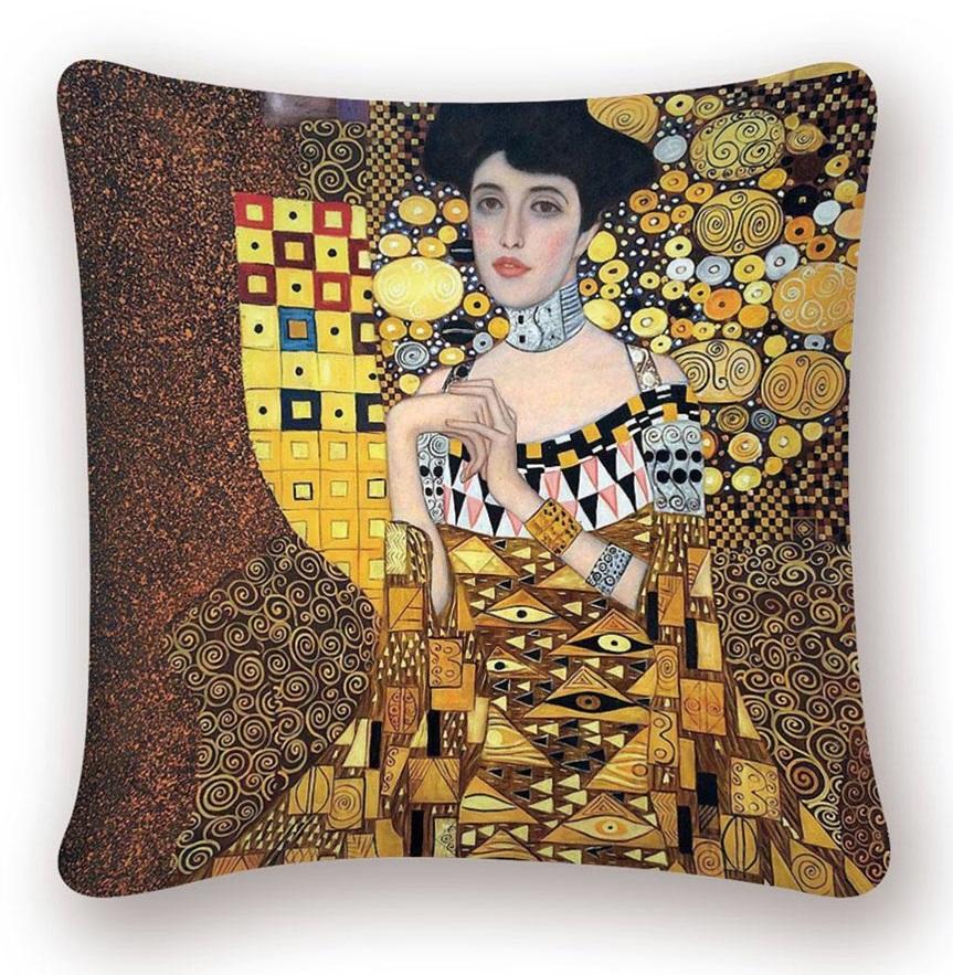 Housse de coussin inspirées par Klimt